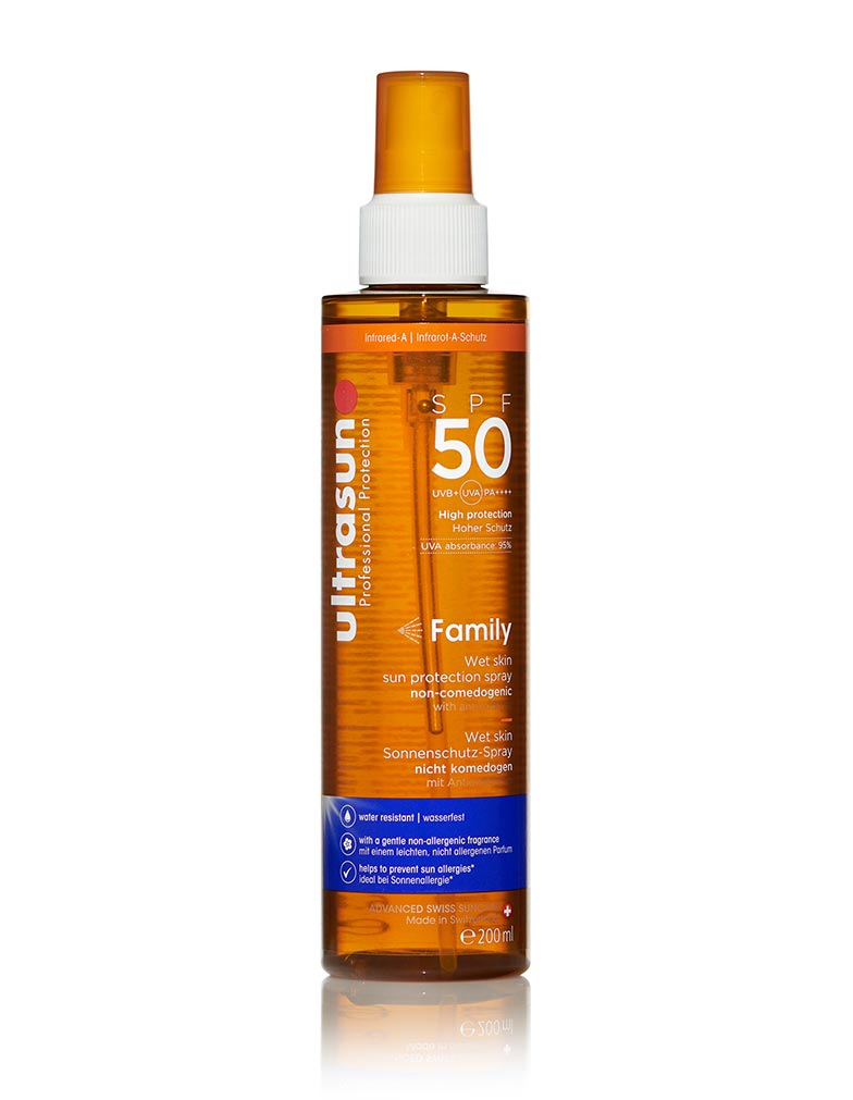 Ultrasun Family Wet Skin Spray SPF50 200ml